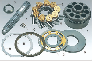 Kawasaki M2X swing motor spare parts