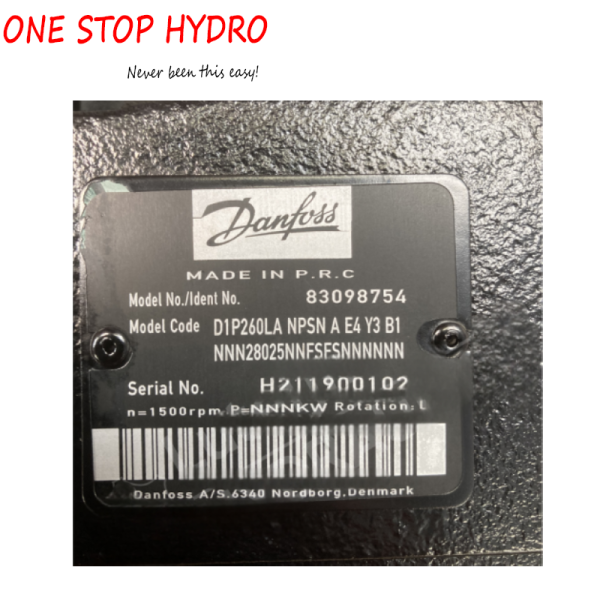 Danfoss 83098754 D1P260 Danfoss 83098754 D1P260